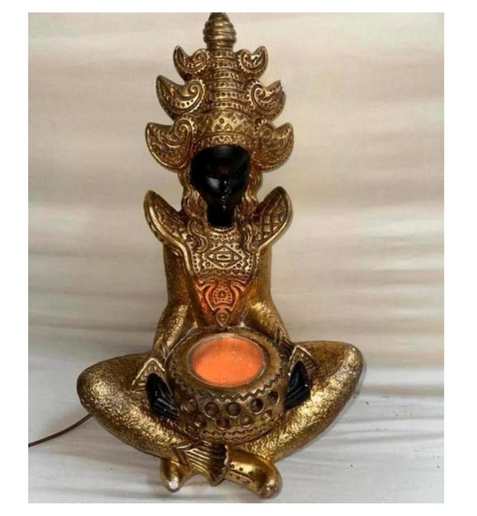 Lampe à figurine asiatique 1950 50CM XL Statue de Bouddha, Enlèvement ou Envoi, Comme neuf