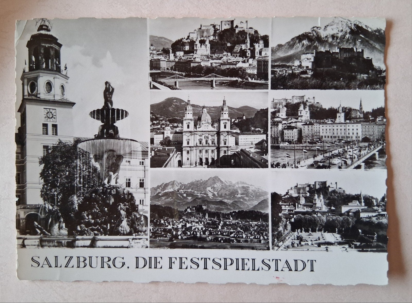 Vintage Postkaart Salzburg, Collections, Cartes postales | Étranger, Enlèvement ou Envoi