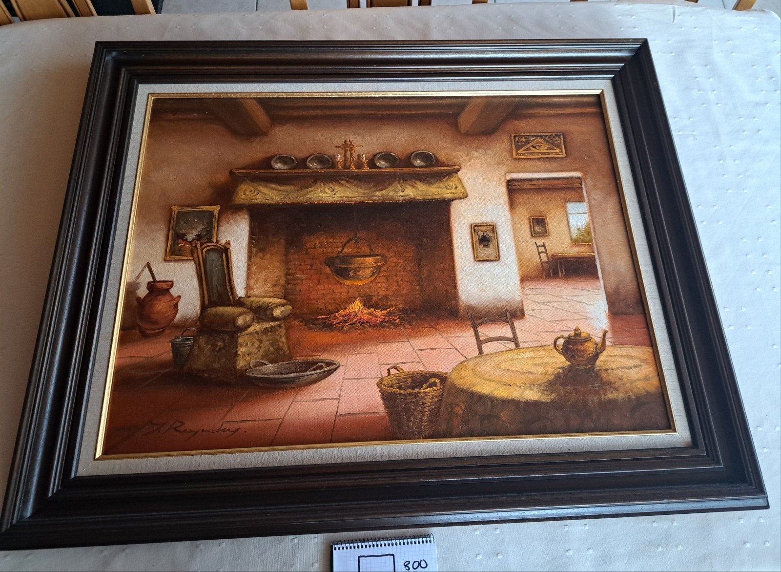 schilderij groot, Ophalen