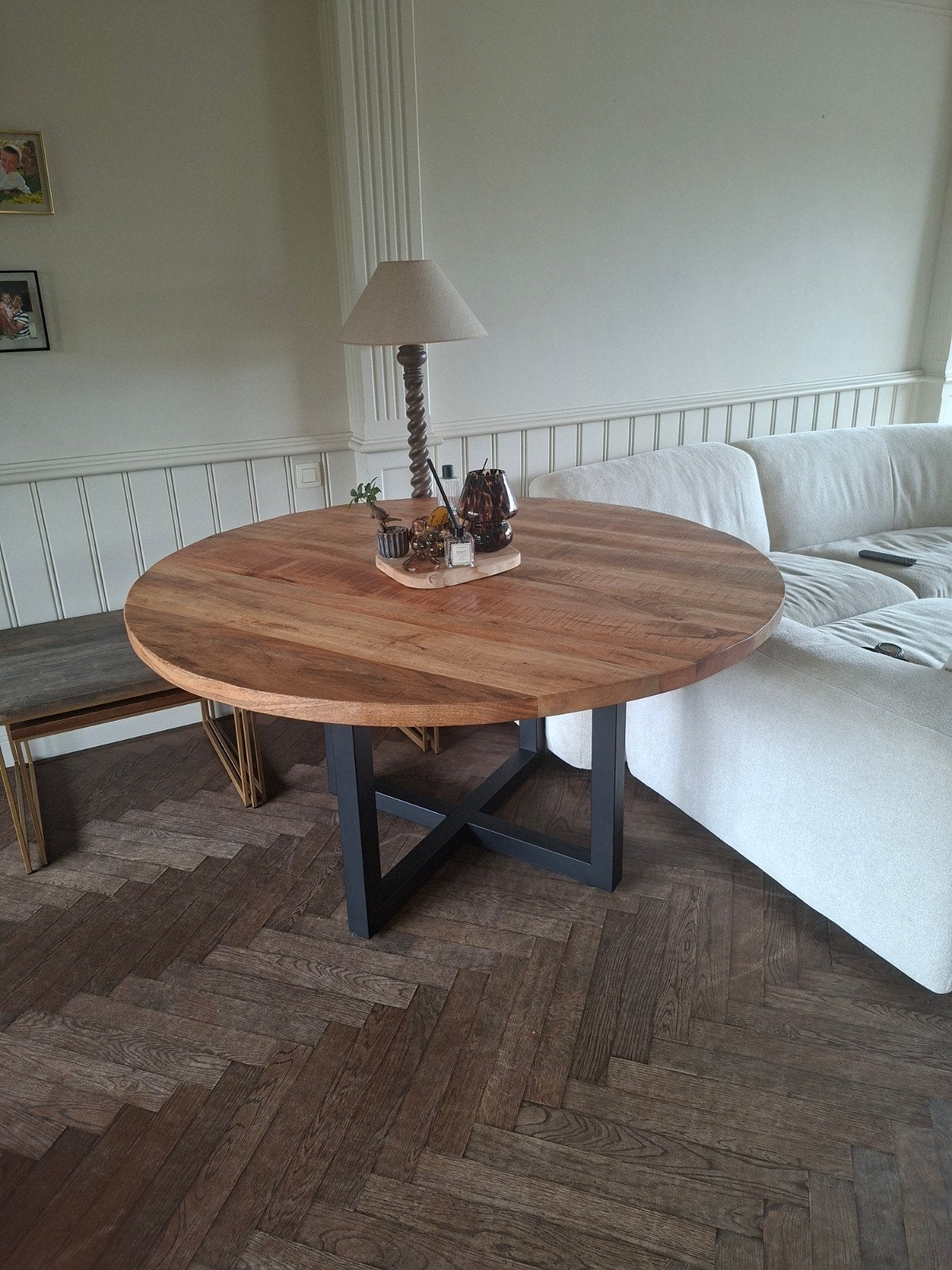 eettafel rond, Enlèvement, Comme neuf, Rond