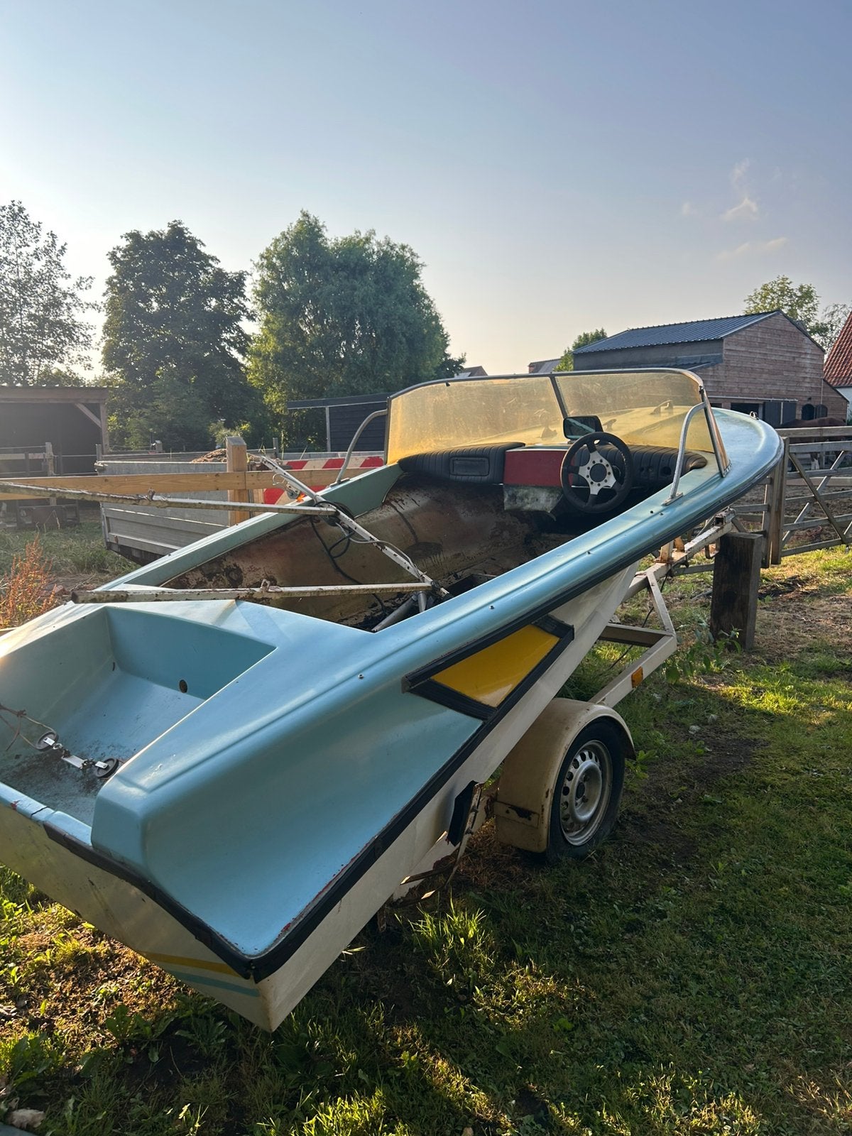 Old timer boot met trailer, Watersport en Boten, Ophalen, Overige merken, Gebruikt, Met afstandsbediening