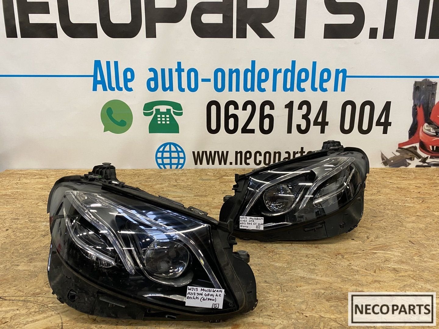 E63 E43 AMG W213 Multibeam led koplamp Set blauwe lijntjes, Gebruikt, -, Ophalen of Verzenden, -