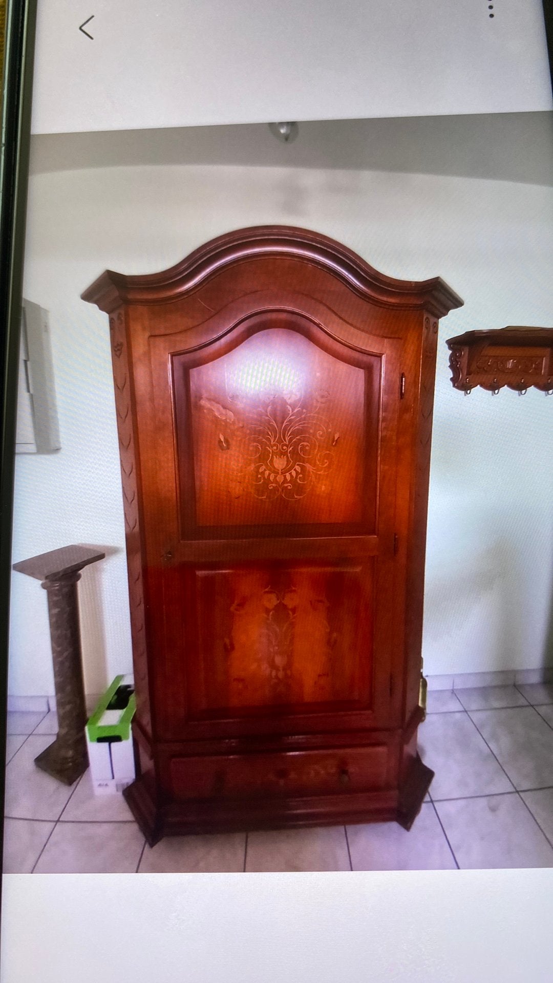 Hallkast met ingelegd hout, Antiek en Kunst, Ophalen