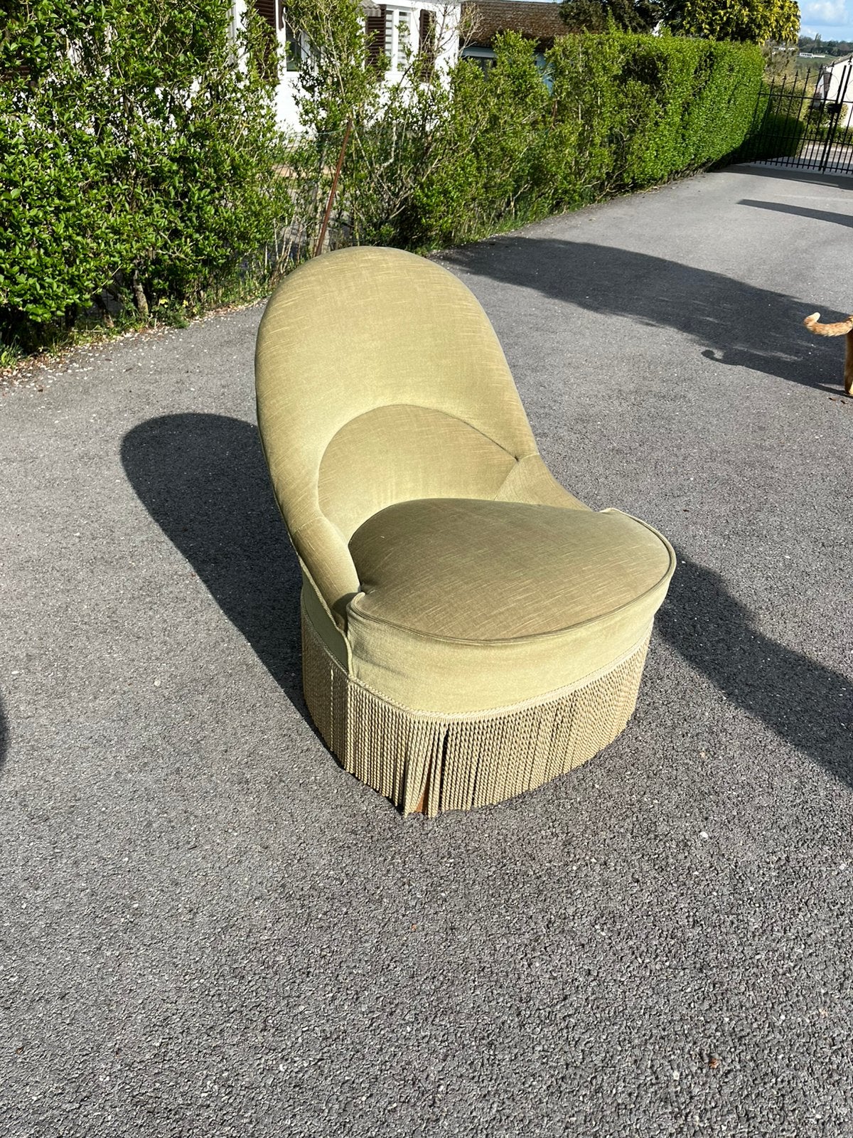 Fauteuil crapaud vintage, Enlèvement