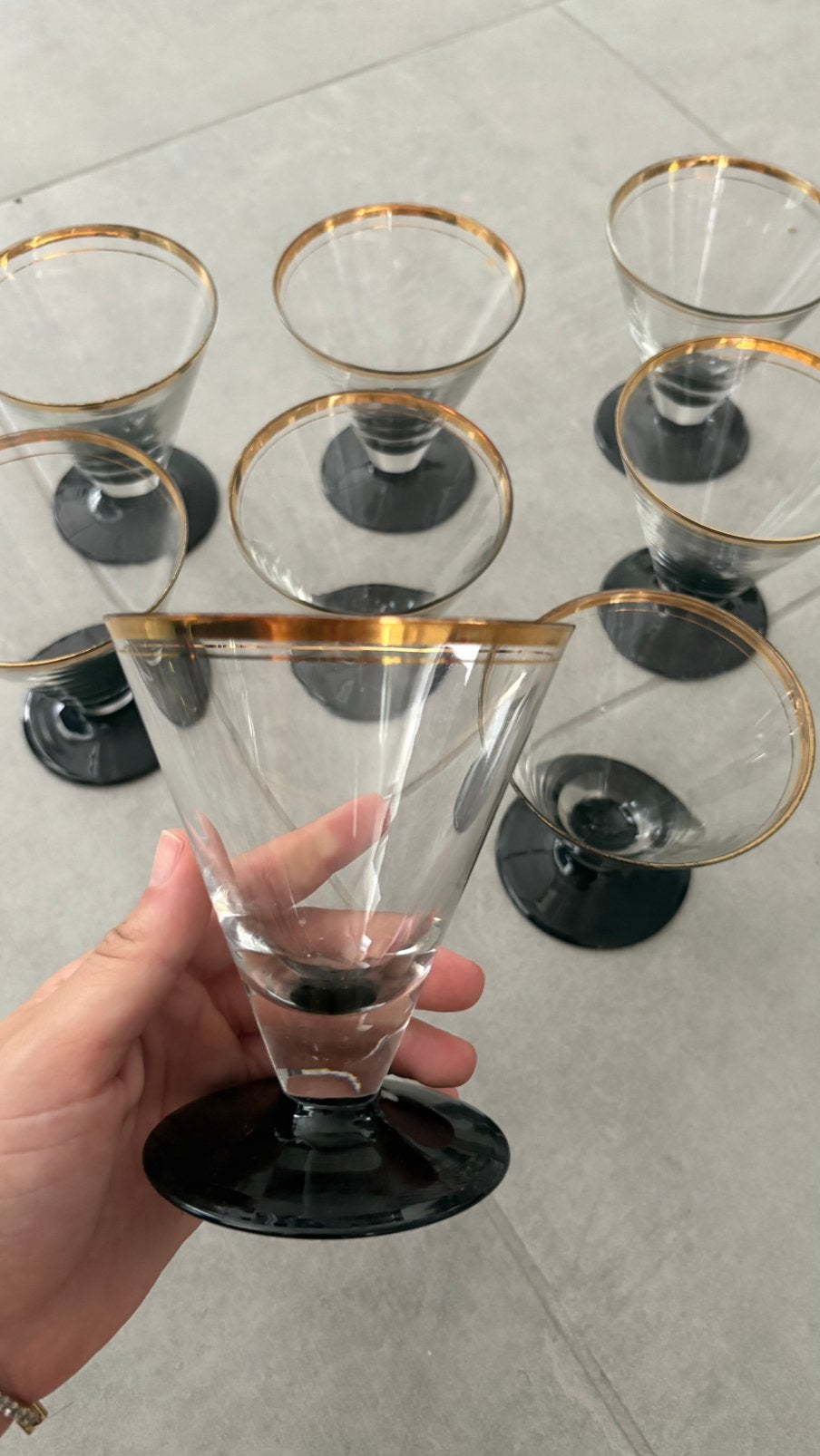 Dessertglazen/cocktailglazen, Verzamelen, Ophalen, Zo goed als nieuw
