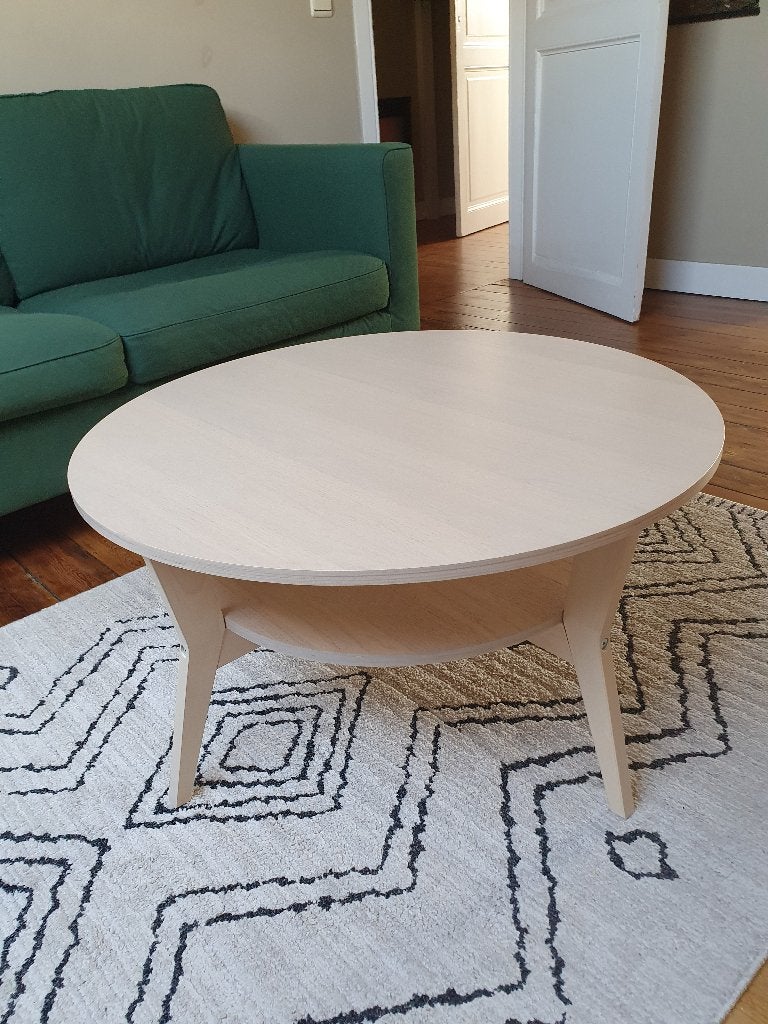 Table basse Ikéa, Maison & Meubles, Rond, 50 à 100 cm, Comme neuf, Enlèvement