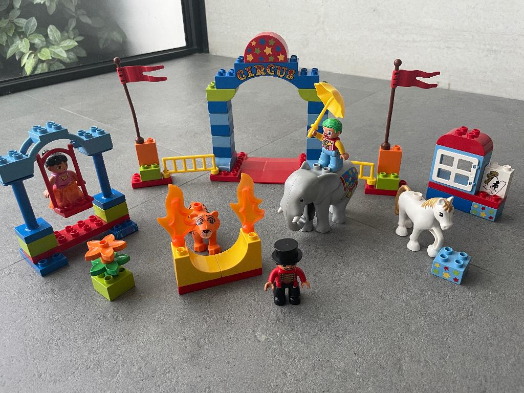 Duplo Groot circus (10504), Kinderen en Baby's, Speelgoed | Duplo en Lego, Gebruikt, Ophalen of Verzenden, Compleet, Duplo