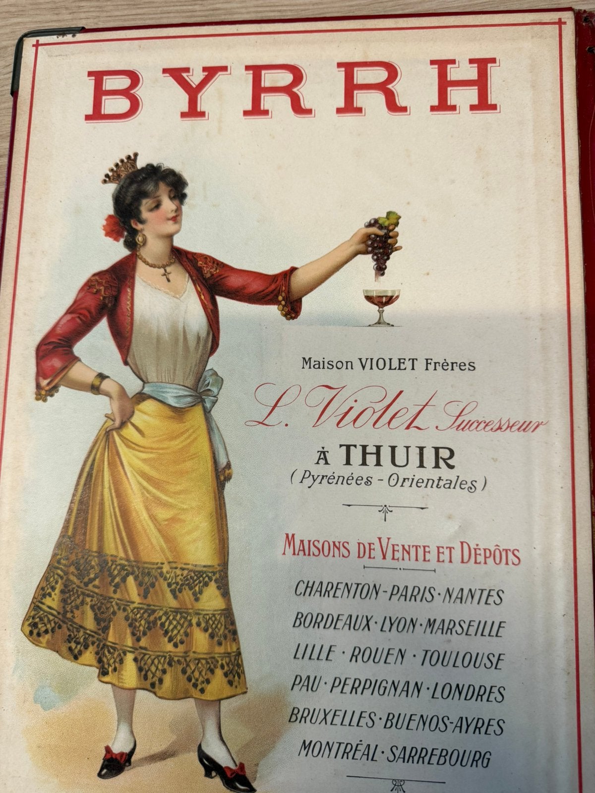 ieke BYRRH reclamemap – Vin Tonique & Apéritif, Ophalen