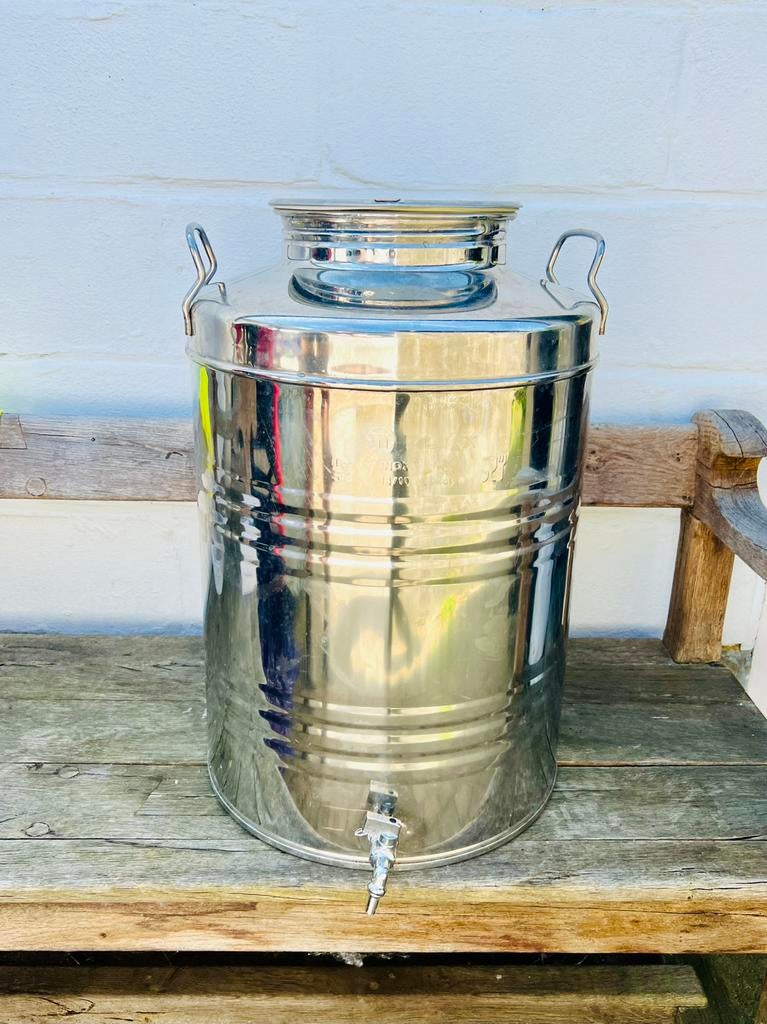 Récipient de vidange en inox - 50l - cuve inox, Enlèvement