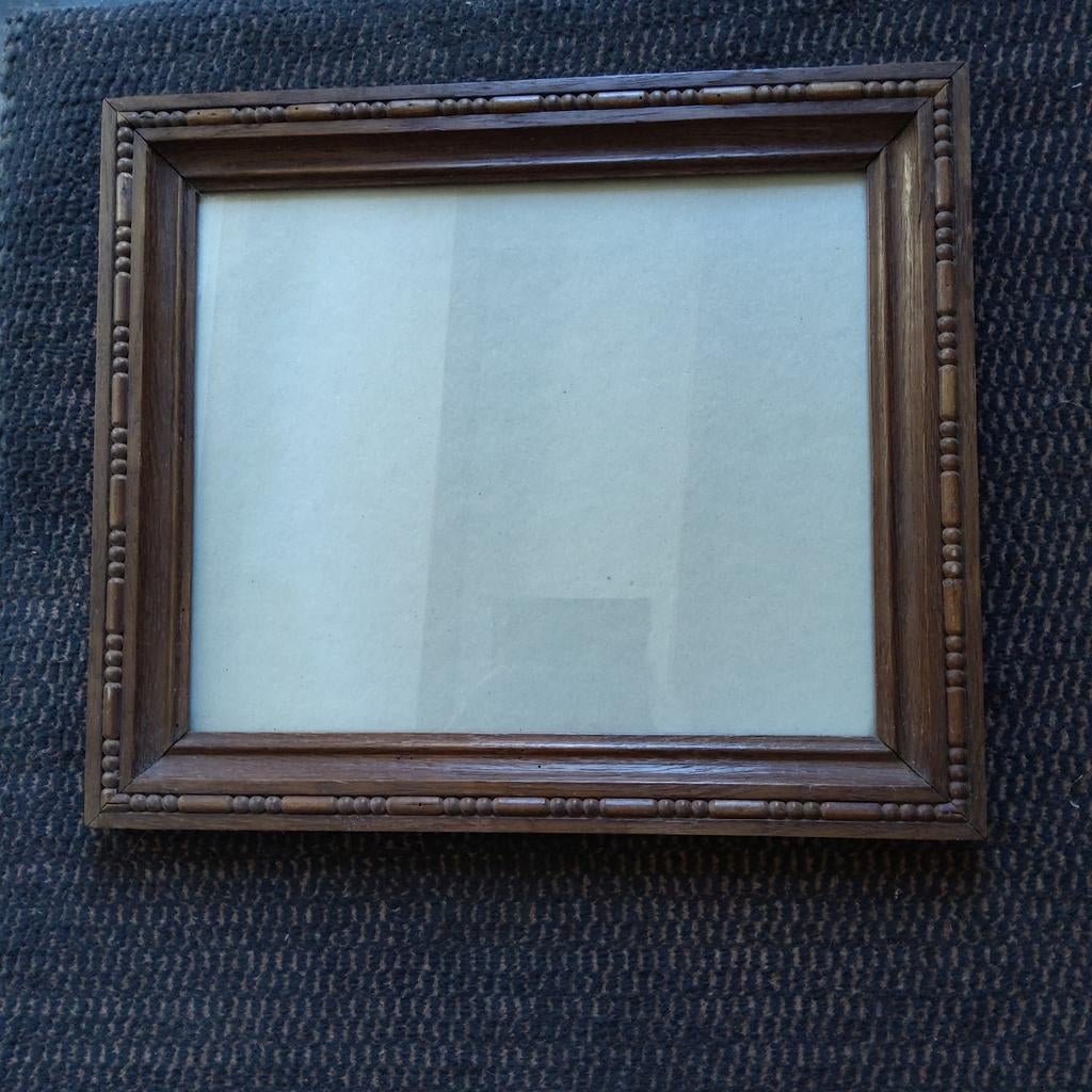 Art Deco  houten vintagekader 43 x37 cm, Maison & Meubles, Accessoires pour la Maison | Cadres, Enlèvement ou Envoi, Utilisé, Bois