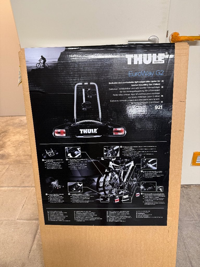 Thule Euroway 921 - NIEUW, Neuf, Support d'attelage, 2 vélos, Pneus larges