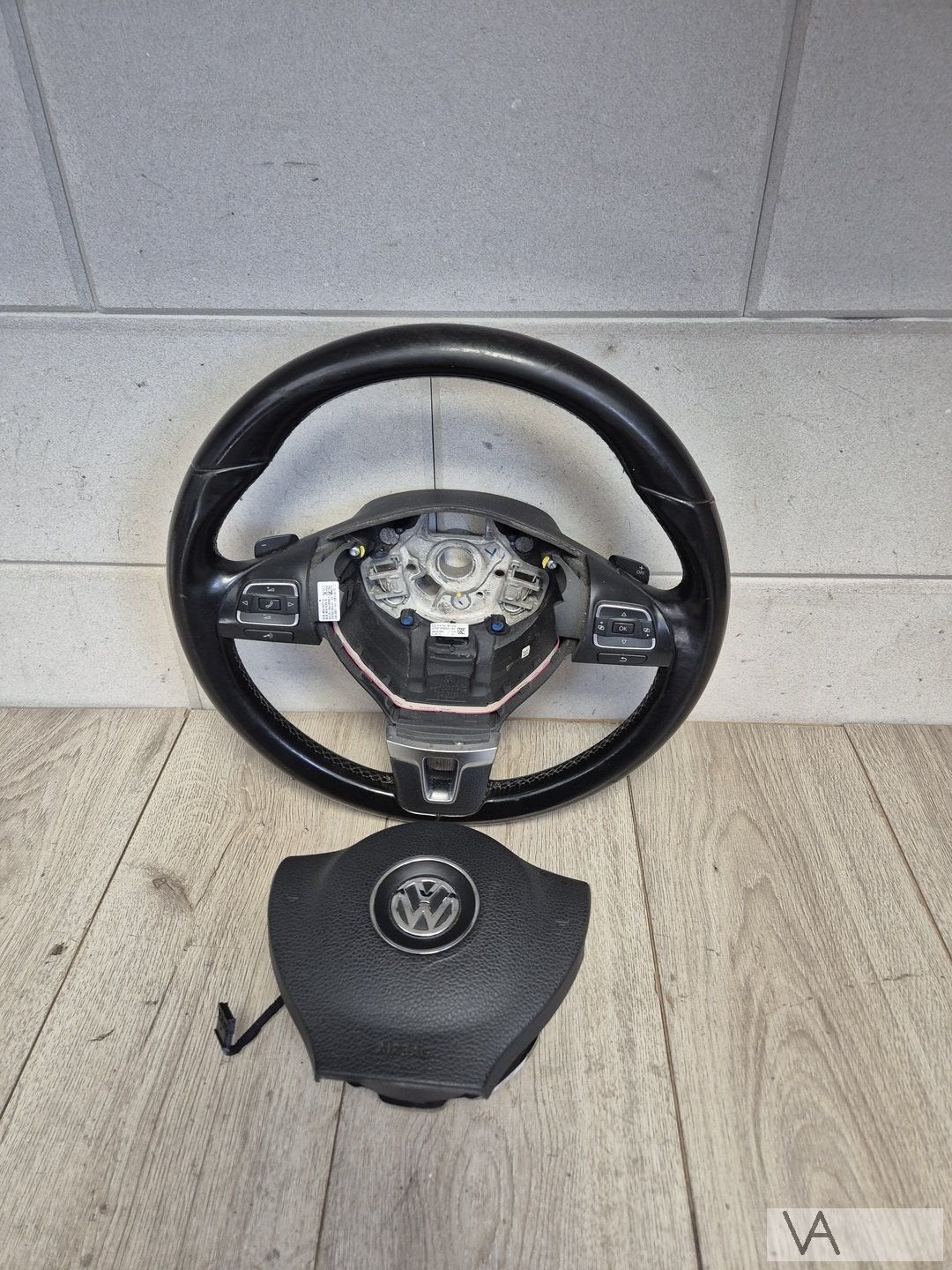 VW Golf 6 / Passat / Eos Stuur met airbag knoppen flippers, Gebruikt, -, Volkswagen, -