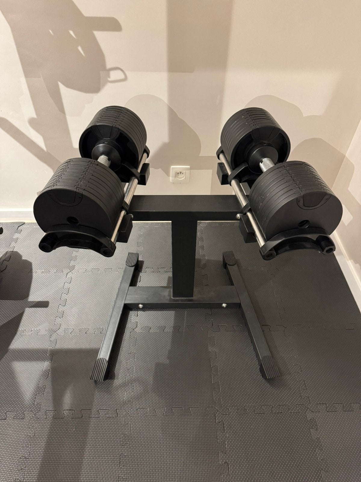 Verstelbare dumbells, Sport en Fitness, Ophalen, Zo goed als nieuw