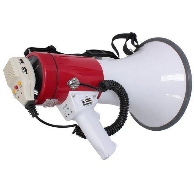 MEGAFOON 50Watt MET USB & SD,ACCU 2005, Muziek en Instrumenten, Ophalen of Verzenden, Nieuw, Overige typen