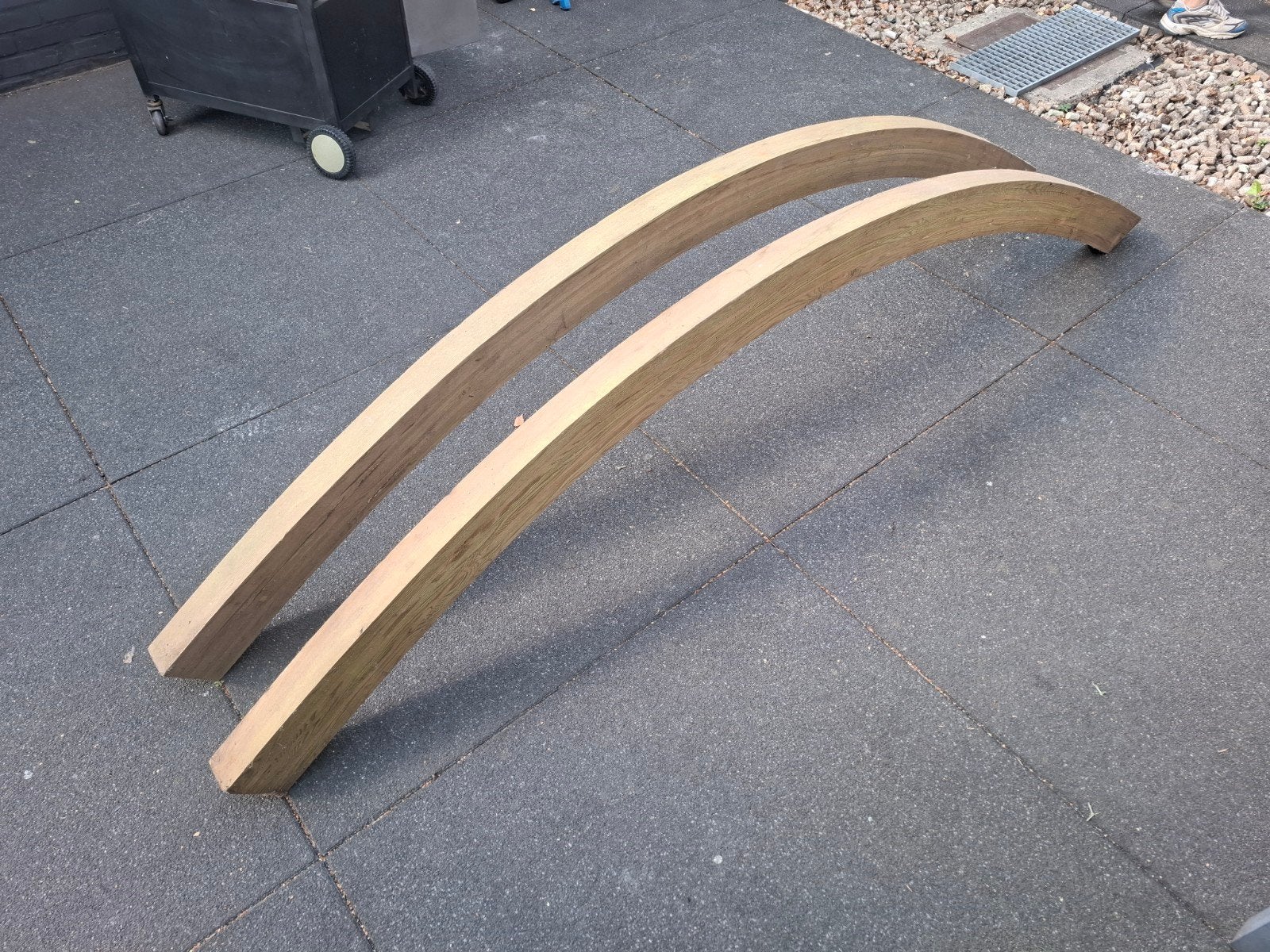 twee bogen, houten balken, carport, Doe-het-zelf en Bouw, Hout en Planken, Ophalen