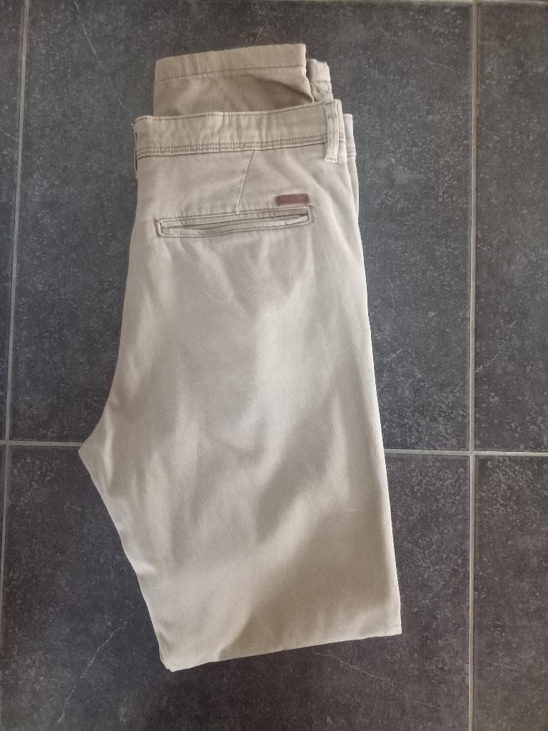 HERENPANTALON JACK&JONES SLIM MARCO BEIGE W30/L34, Beige, Overige maten, Ophalen of Verzenden, Zo goed als nieuw