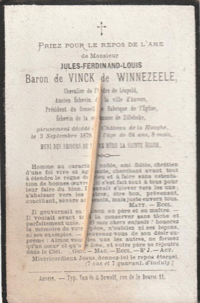 Adel-Noblesse : Zillebeke, Verzenden