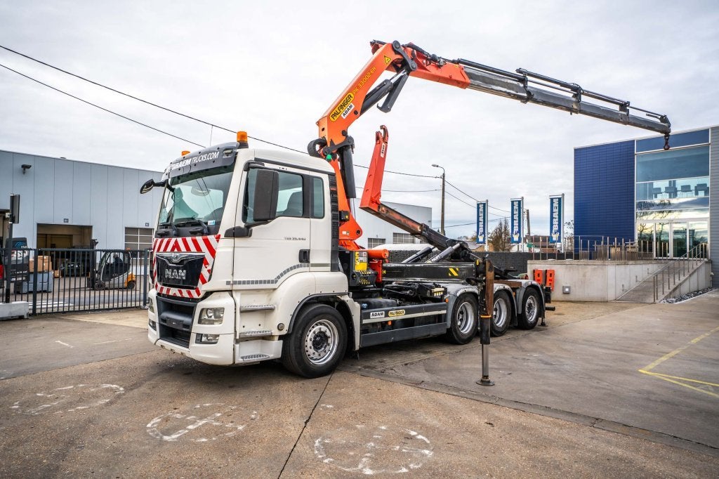 MAN TGS 35.440 BL - PK 33002/4xhydr. (bj 2014), 324 kW, Euro 6, Wit, Bedrijf