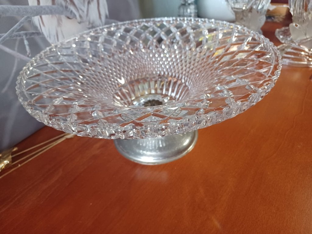 Grande balance exclusive en cristal — Taille au diamant, Antiquités & Art, Envoi