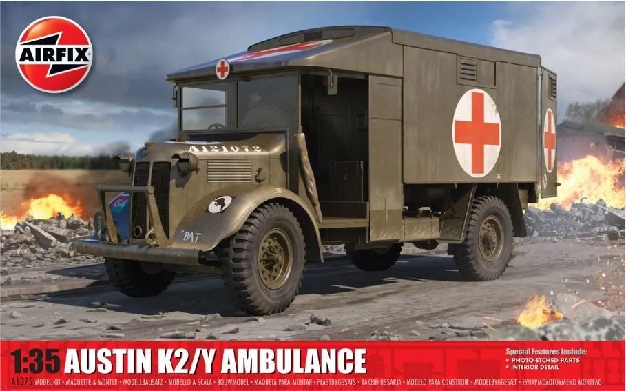 AIRFIX A1375 AUSTIN K2/Y AMBULANCE échelle 1/35, Neuf, Camion, Enlèvement ou Envoi, 1:32 à 1:50