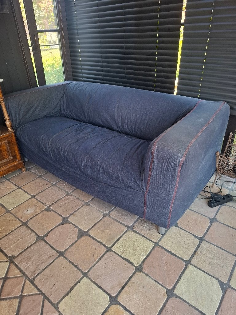 tweezit in jeans stof, in perfecte staat 50 euro!, Comme neuf, Enlèvement, Deux personnes, Tissus