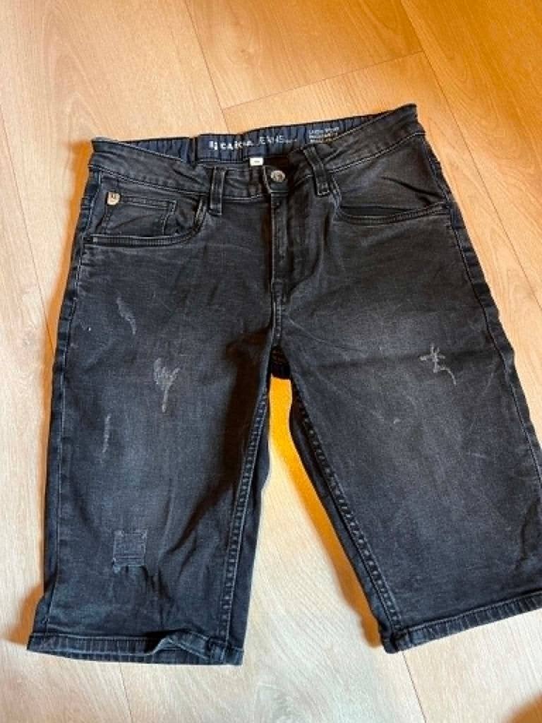 jeans short zwart garcia 170, Kinderen en Baby's, Kinderkleding | Maat 170, Broek, Gebruikt, Ophalen of Verzenden, Garcia