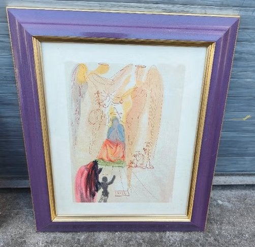 Lithographie signe Salvador Dali, Ophalen of Verzenden, Lithografie