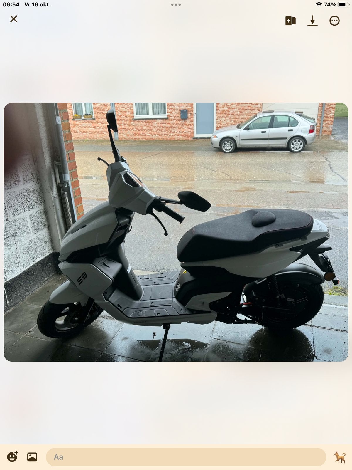 Elektrische Scooter La Souris voor rijbewijs AM en of B, Vélos & Vélomoteurs, Comme neuf, Classe B (45 km/h), Enlèvement, Électrique