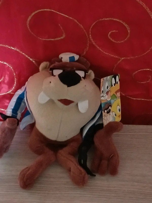 Peluche Vintage TAZ Diable de Tasmanie Prisonnier  1996, Collections, Envoi, Neuf