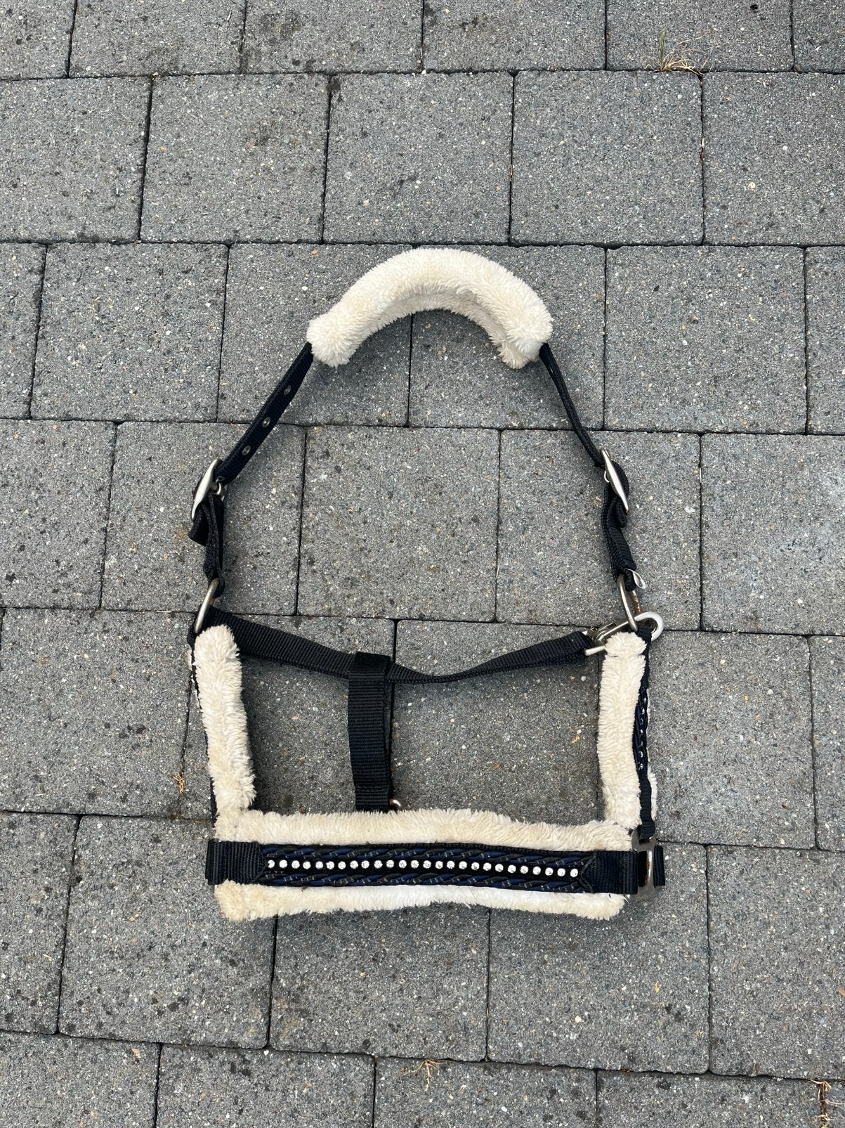 Halster met bont maat pony, Dieren en Toebehoren, Halster, Verstelbaar, Ophalen of Verzenden, Pony