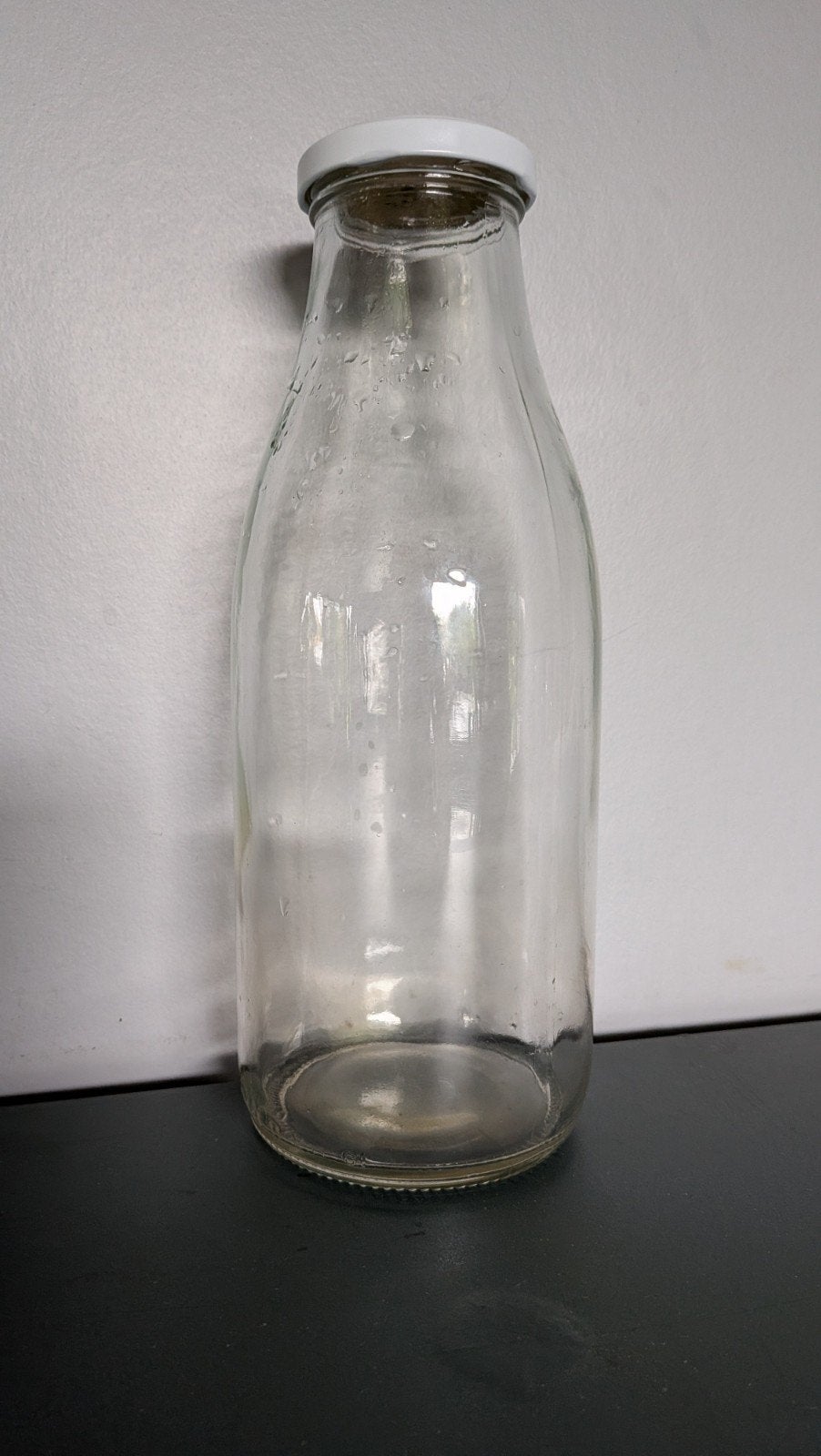 Bouteilles pour jus de pomme de 1 litre. 80 pc, 15 €, Enlèvement, Utilisé, Verre