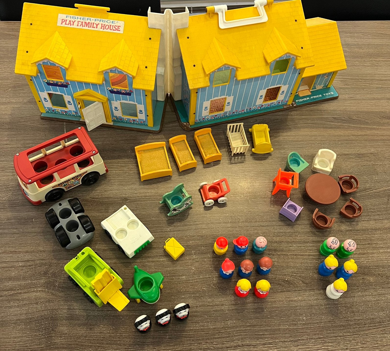 Vintage antiek fisher price toys poppenhuis, Enlèvement, Comme neuf