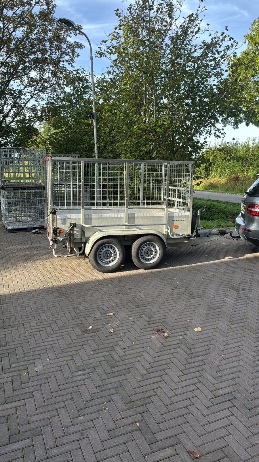 Benne basculante électrique Hapert 3500 kg, Enlèvement, Comme neuf