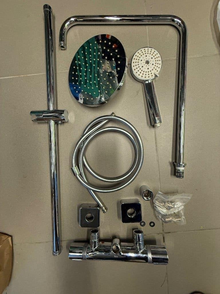 Douche, Doe-het-zelf en Bouw, Ophalen, Gebruikt, Chroom, Douche