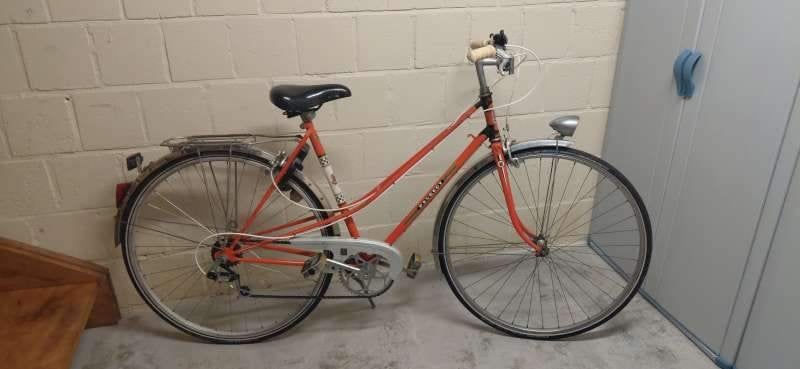 RETRO dames fiets PEUGEOT, Fietsen en Brommers, Ophalen, Jaren '60 of nieuwer, Velgrem, 47 tot 51 cm