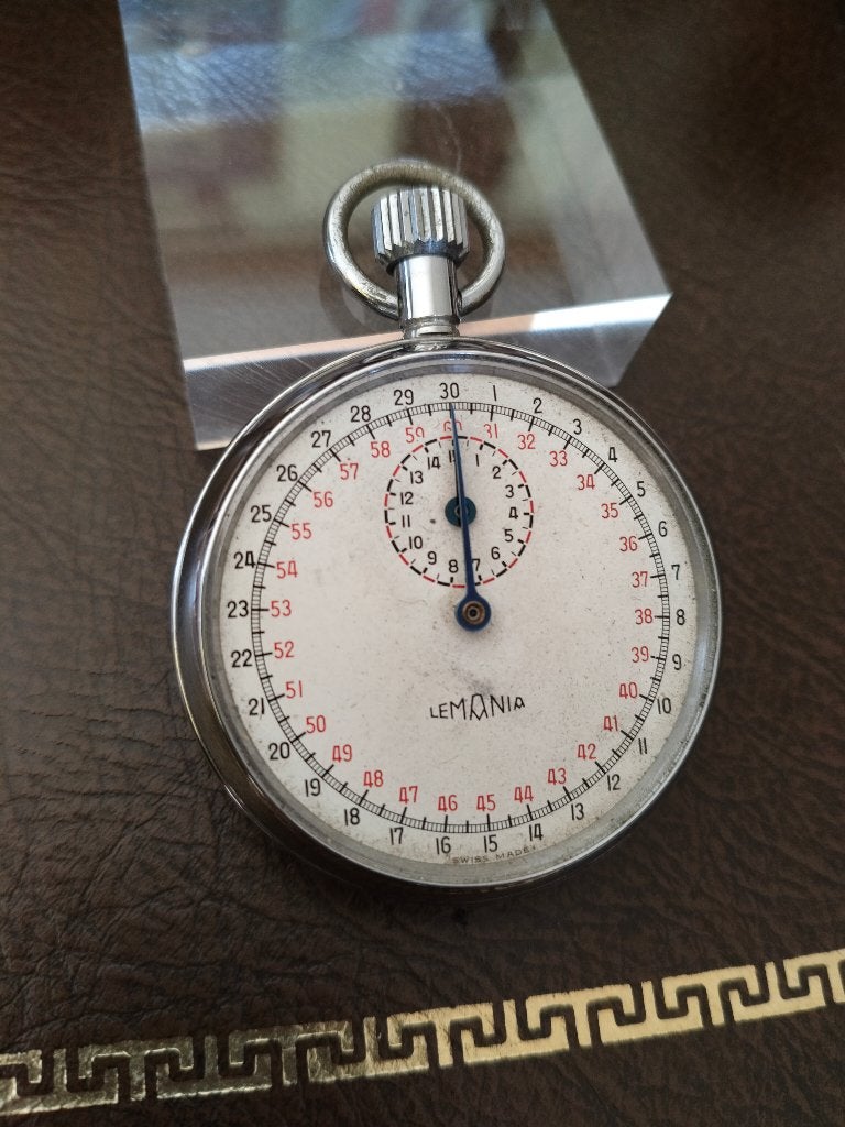 Chronomètre Lemania, Autres marques, Enlèvement ou Envoi, Acier, Inconnu