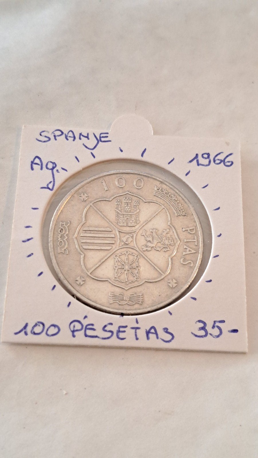 Espagne 100 pesetas 1966 AG NICE !, Enlèvement ou Envoi
