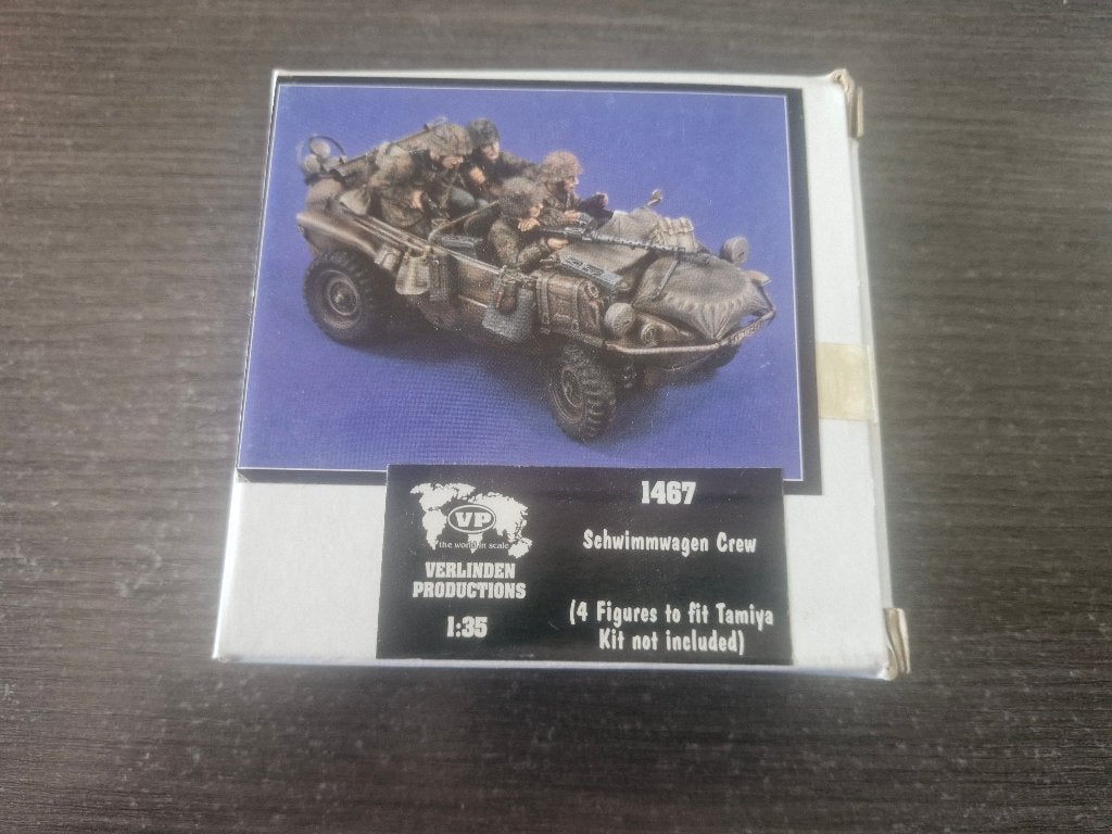 Verlinden 1/35 Schwimmwagen Crew 4 fig., Enlèvement ou Envoi, Neuf, 1:35 à 1:50, Personnage ou Figurines