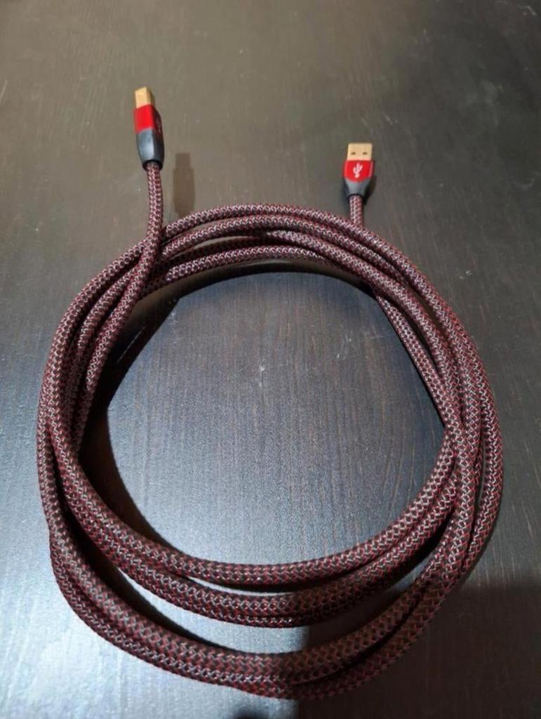 AUDIOQUEST CINNAMON USB A TO B - 3m, TV, Hi-fi & Vidéo, Câbles audio & Câbles de télévision, Enlèvement ou Envoi