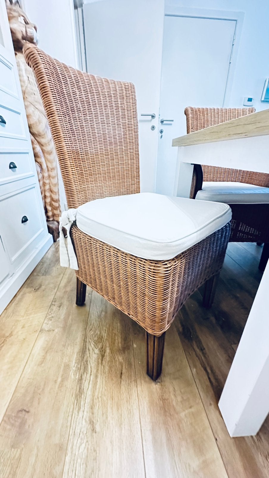 Tafel met 6 stoelen, 150 à 200 cm, Cinq personnes ou plus, Pin, Comme neuf