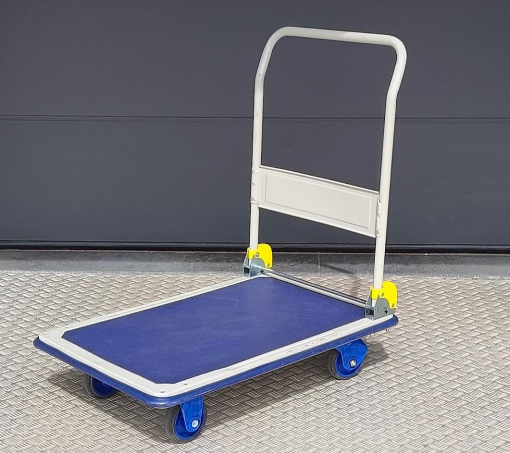 chariot d'entrepôt support pliable 300 kg Prestar, Enlèvement, Comme neuf, Chariot de transport