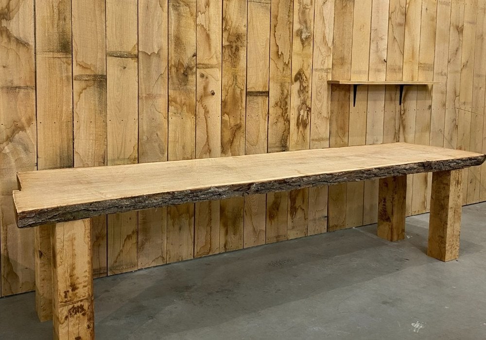 Eiken tafel | Tafelblad | Boomstamblad voor € 295.00 /stuk !, Neuf, 200 cm ou plus, Enlèvement, 50 à 100 cm