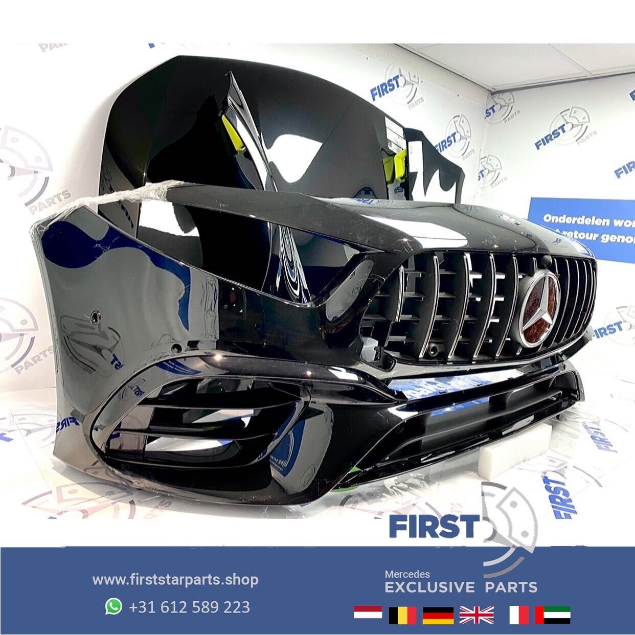W177 V177 A45 S AMG VOORKOP ZWART Mercedes A 45 Klasse 2018-, Autos : Pièces & Accessoires, Utilisé, -, Avant, -