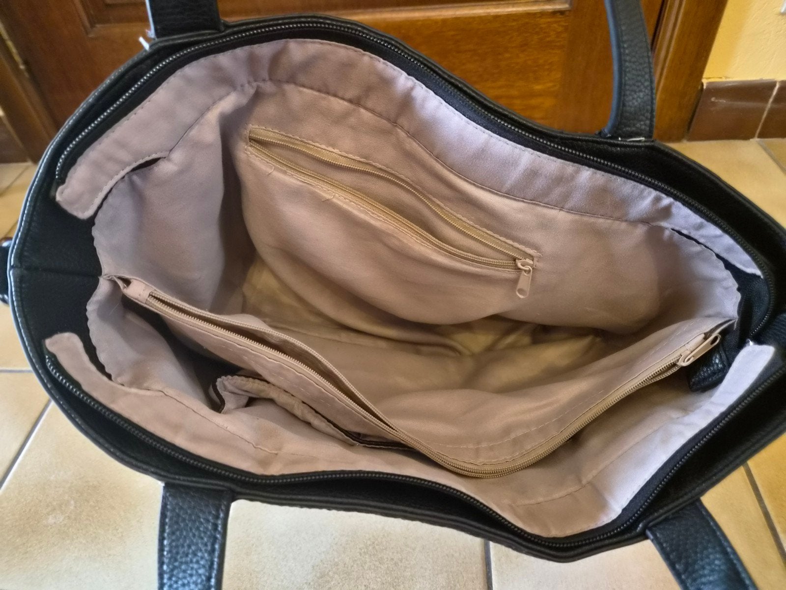 sac à main, Enlèvement, Utilisé, Noir, Cuir