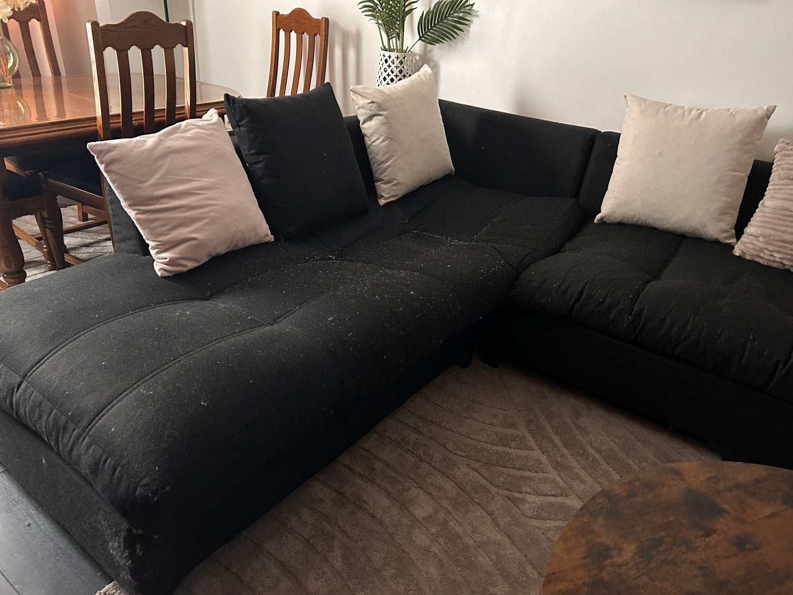 Canapé d’angle à donner – À venir récupérer à Schaerbeek, Maison & Meubles, Canapés | Coins salons complets, Utilisé, Enlèvement
