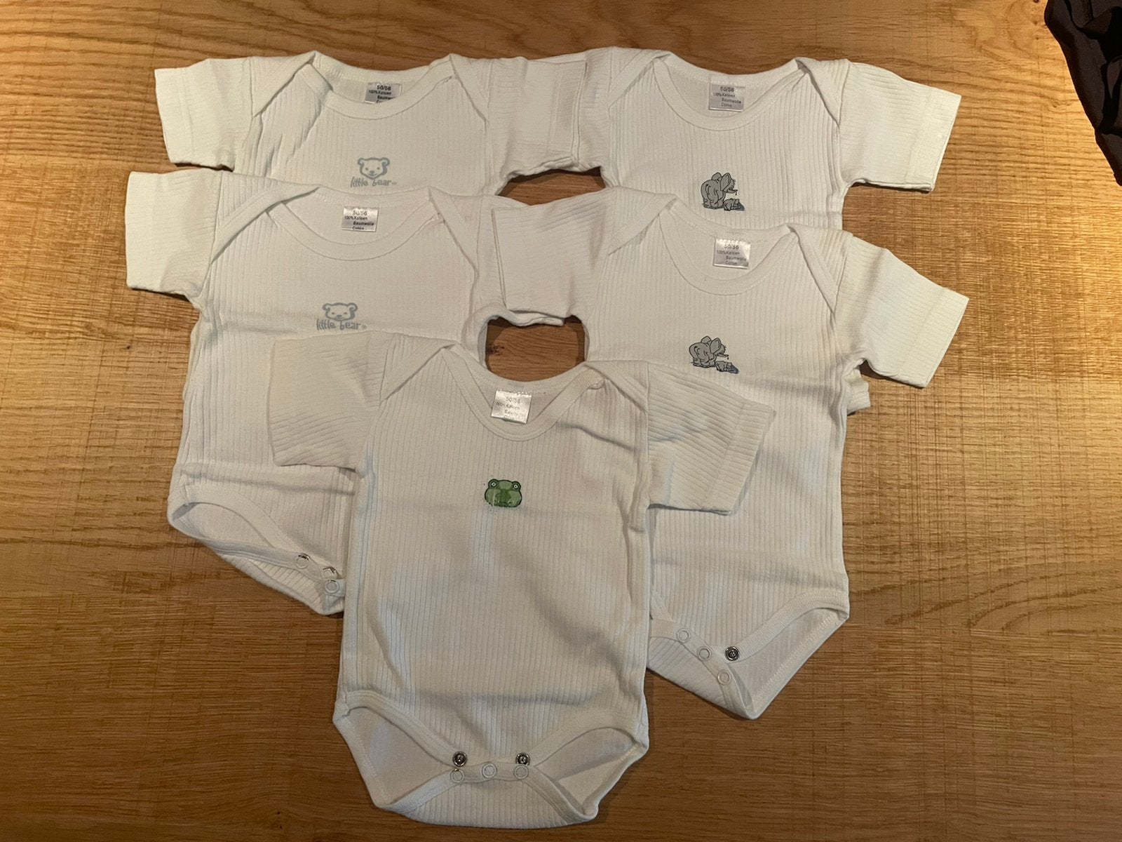 5 rompers Zeeman maat 50 / 56, Ophalen of Verzenden, Zo goed als nieuw, Jongetje, Nacht- of Onderkleding