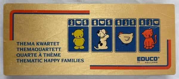 Coffret en bois Educo Theme Quartet Montessori Educational, 1 ou 2 joueurs, Envoi, Comme neuf, Overig
