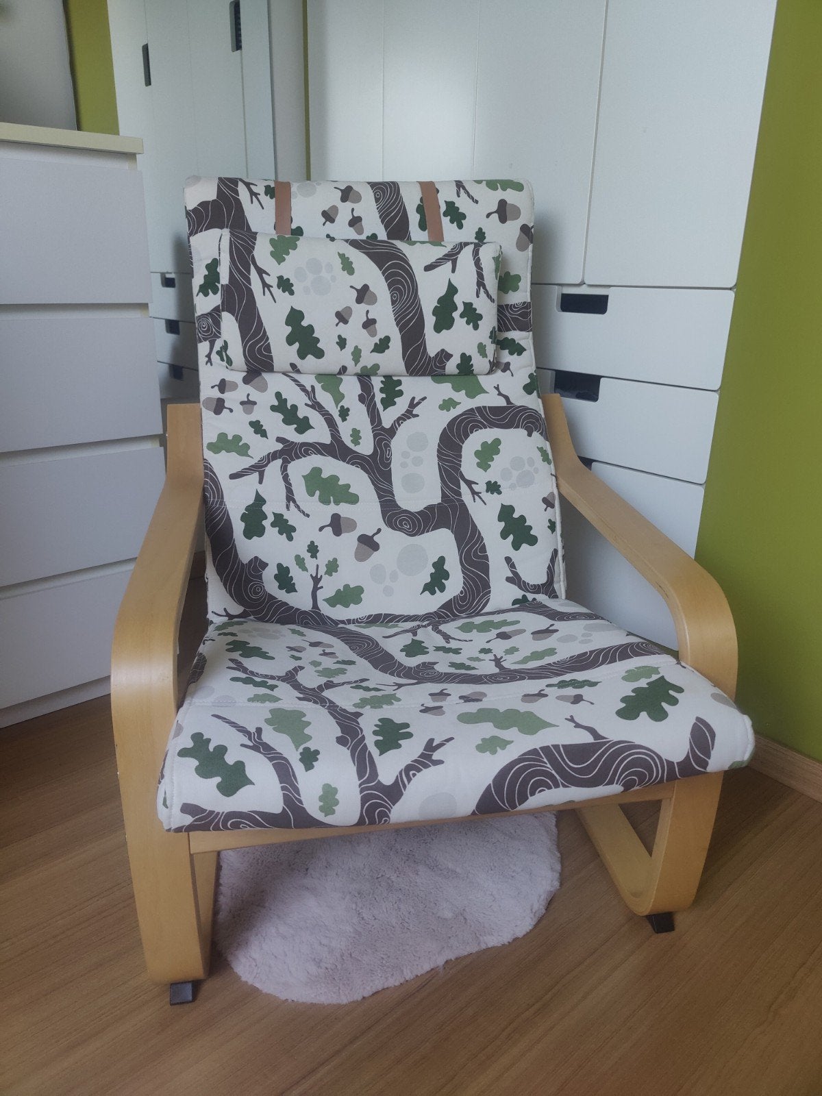 Poang relax zetel (incl 2 kussens), Huis en Inrichting, Fauteuils, Ophalen, Hout