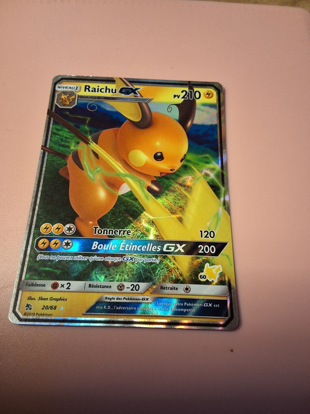 Raichu GX 20/68 (Dates cachées/Destinées Occultes) - FR, Enlèvement