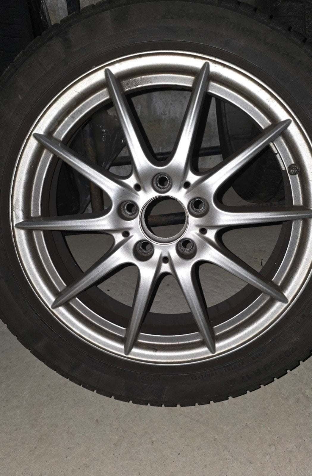 4X jantes 17 pouces + pneus neiges pour Mercedes, Auto-onderdelen, Ophalen, 17 inch, Band(en)
